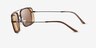 Emporio Armani EA2162 Matte Black Brown MetalSunglass Frames from EyeBuyDirect, Side View