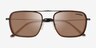 Emporio Armani EA2162 Matte Black Brown MetalSunglass Frames from EyeBuyDirect, Closed View