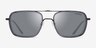 Emporio Armani EA2162 Matte Black Blue MetalSunglass Frames from EyeBuyDirect, Front View