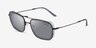 Emporio Armani EA2162 Matte Black Blue MetalSunglass Frames from EyeBuyDirect, Angle View