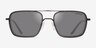 Emporio Armani EA2162 Matte Black Gray MétalSoleil de Lunette de vue d'EyeBuyDirect, Vue de Face