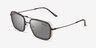 Emporio Armani EA2162 Matte Black Gray MétalSoleil de Lunette de vue d'EyeBuyDirect, Vue d'Angle