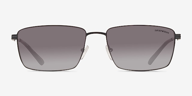 Emporio Armani EA2169 Matte Black MetalSunglass Frames from EyeBuyDirect, Front View