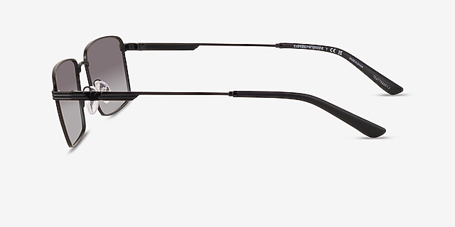 Emporio Armani EA2169 Matte Black MetalSunglass Frames from EyeBuyDirect, Side View