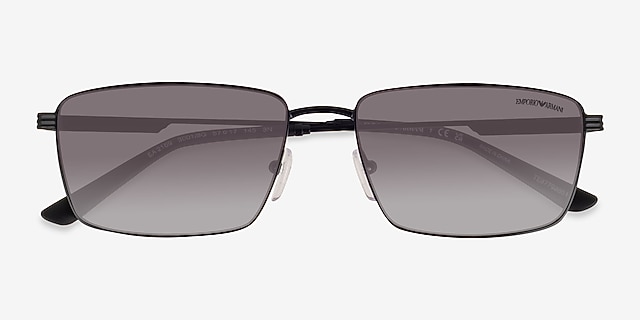 Emporio Armani EA2169 Matte Black MetalSunglass Frames from EyeBuyDirect, Closed View
