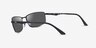 Ray-Ban RB3498 Black MetalSunglass Frames from EyeBuyDirect, Side View