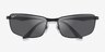 Ray-Ban RB3498 Black MetalSunglass Frames from EyeBuyDirect, Closed View