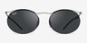 Ray-Ban RB8551 Black MetalSunglass Frames from EyeBuyDirect, Front View