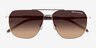 Armani Exchange AX2057S Matte Pale Gold MetalSunglass Frames d'EyeBuyDirect, Vue Rapprochée