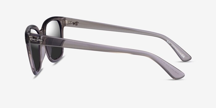 Ray-Ban RB4323 Transparent Gray Plastic Sunglass Frames from EyeBuyDirect