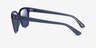 Ray-Ban RB4323 Transparent Dark Blue PlasticSunglass Frames from EyeBuyDirect, Side View