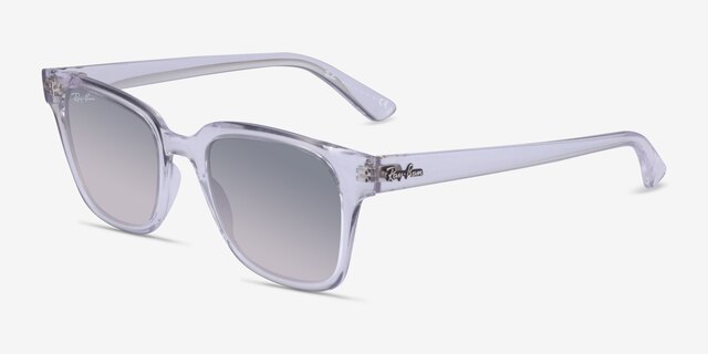 Ray-Ban RB4323 Transparent PlasticSunglass Frames from EyeBuyDirect, Angle View