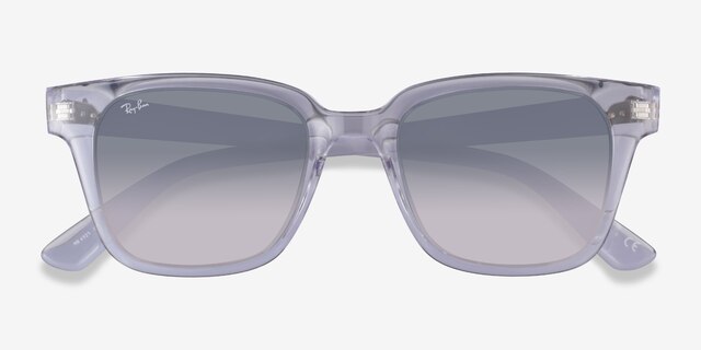 Ray-Ban RB4323 Transparent PlasticSunglass Frames from EyeBuyDirect, Closed View