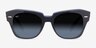 Ray-Ban State Street Gray On Transparent Blue AcetateSunglass Frames from EyeBuyDirect, Front View