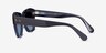 Ray-Ban State Street Gray On Transparent Blue AcetateSunglass Frames from EyeBuyDirect, Side View