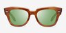 Ray-Ban State Street Havana On Transparent Beige AcetateSunglass Frames from EyeBuyDirect, Front View