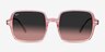 Ray-Ban Square II Transparent Pink AcetateSunglass Frames from EyeBuyDirect, Front View