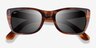 Ray-Ban Caribbean Striped Havana AcetateSunglass Frames from EyeBuyDirect, Closed View