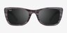 Ray-Ban Caribbean Striped Gray AcetateSunglass Frames from EyeBuyDirect, Front View