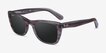 Ray-Ban Caribbean Striped Gray AcetateSunglass Frames from EyeBuyDirect, Angle View