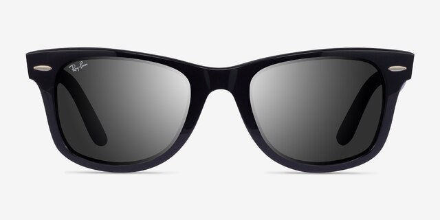 Ray-Ban RB2140 Wayfarer Black AcetateSunglass Frames from EyeBuyDirect, Front View
