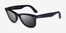 Ray-Ban RB2140 Wayfarer Black AcetateSunglass Frames from EyeBuyDirect, Angle View