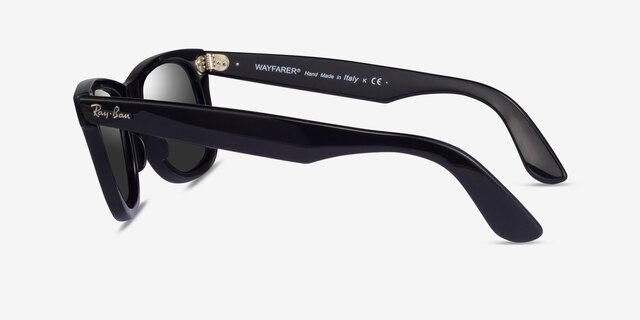 Ray-Ban RB2140 Wayfarer Black AcetateSunglass Frames from EyeBuyDirect, Side View