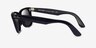Ray-Ban RB2140 Wayfarer Black AcetateSunglass Frames from EyeBuyDirect, Side View