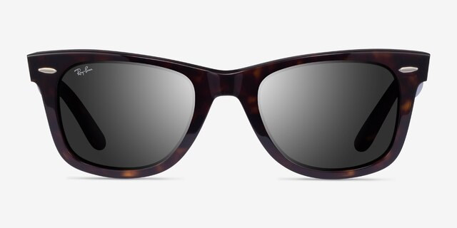 Ray-Ban RB2140 Wayfarer Tortoise AcetateSunglass Frames from EyeBuyDirect, Front View
