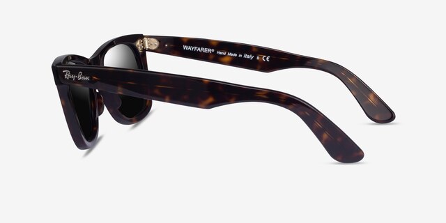 Ray-Ban RB2140 Wayfarer Tortoise AcetateSunglass Frames from EyeBuyDirect, Side View