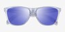Oakley Frogskins Polished Clear PlasticSunglass Frames from EyeBuyDirect, Closed View