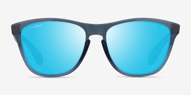Oakley Frogskins Crystal Black PlasticSunglass Frames from EyeBuyDirect, Front View