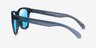 Oakley Frogskins Crystal Black PlasticSunglass Frames from EyeBuyDirect, Side View