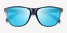 Oakley Frogskins Crystal Black PlasticSunglass Frames from EyeBuyDirect, Closed View