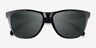 Oakley Frogskins Polished Black PlasticSunglass Frames from EyeBuyDirect, Closed View