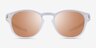 Oakley Latch Matte Clear PlasticSunglass Frames from EyeBuyDirect, Front View