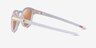 Oakley Latch Matte Clear PlasticSunglass Frames from EyeBuyDirect, Side View