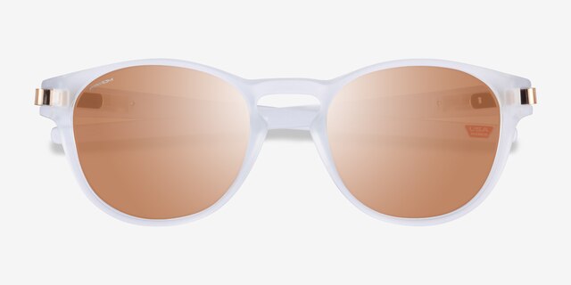 Oakley Latch Matte Clear PlasticSunglass Frames from EyeBuyDirect, Closed View
