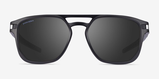 Oakley Latch Beta Matte Black PlasticSunglass Frames from EyeBuyDirect, Front View