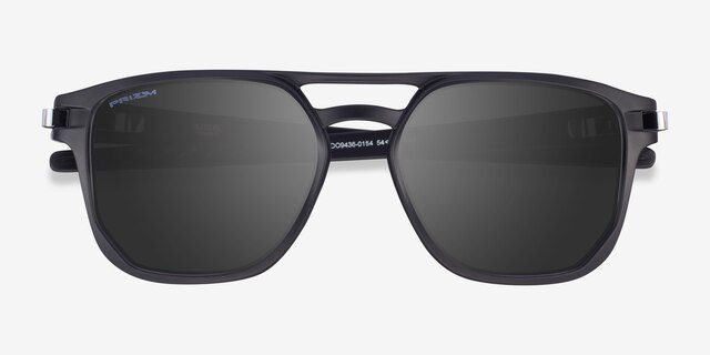 Oakley Latch Beta Matte Black PlasticSunglass Frames from EyeBuyDirect, Closed View
