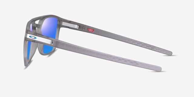 Oakley Latch Beta Matte Gray Ink PlasticSunglass Frames from EyeBuyDirect, Side View