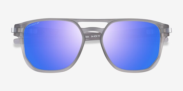 Oakley Latch Beta Matte Gray Ink PlasticSunglass Frames from EyeBuyDirect, Closed View