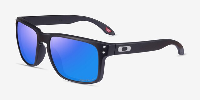 Oakley Holbrook Matte Black PlasticSunglass Frames from EyeBuyDirect, Angle View
