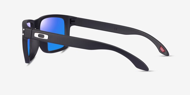 Oakley Holbrook Matte Black PlasticSunglass Frames from EyeBuyDirect, Side View
