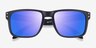 Oakley Holbrook Matte Black PlasticSunglass Frames from EyeBuyDirect, Closed View