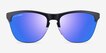 Oakley Frogskins Lite Matte Black Matte Clear PlasticSunglass Frames from EyeBuyDirect, Front View
