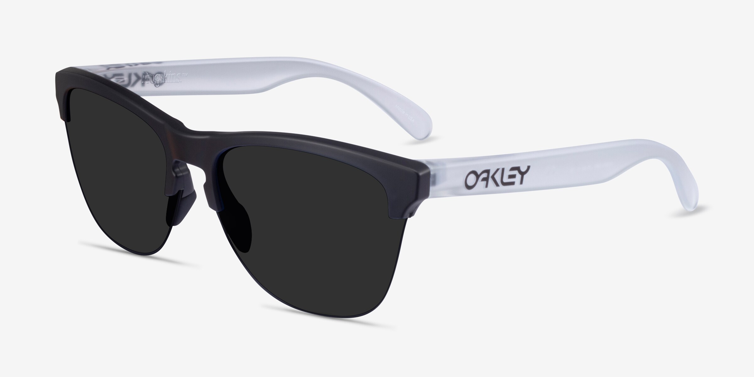 Oakley Frogskins Lite - Browline Matte Black Matte Clear Frame