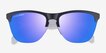 Oakley Frogskins Lite Matte Black Matte Clear PlasticSunglass Frames from EyeBuyDirect, Closed View