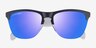 Oakley Frogskins Lite Matte Black Matte Clear PlasticSunglass Frames from EyeBuyDirect, Closed View