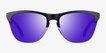 Oakley Frogskins Lite Matte Black PlasticSunglass Frames from EyeBuyDirect, Front View